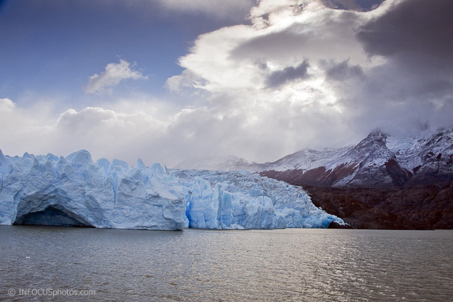Infocusphotos : Grey Glacier at Lago Grey, Torres del Paine National Park